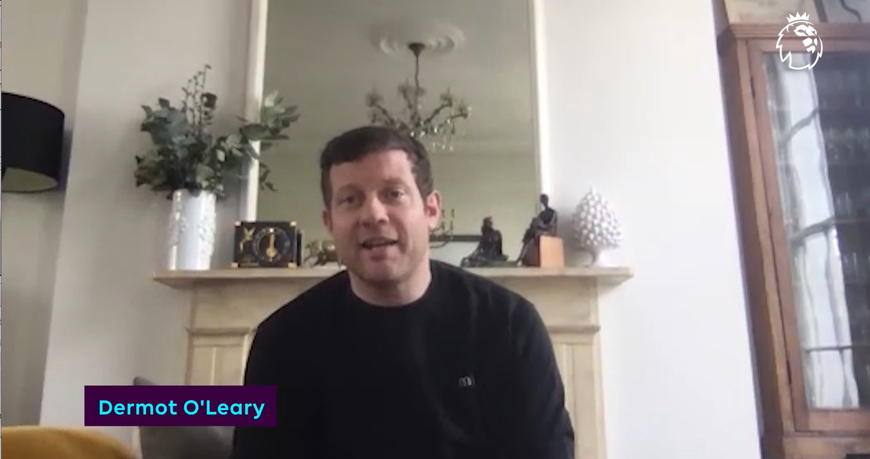 Screen grab of Dermot O'Leary